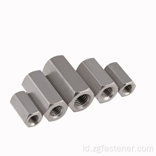 DIN6334 Stainless steel Kacang heksagonal panjang